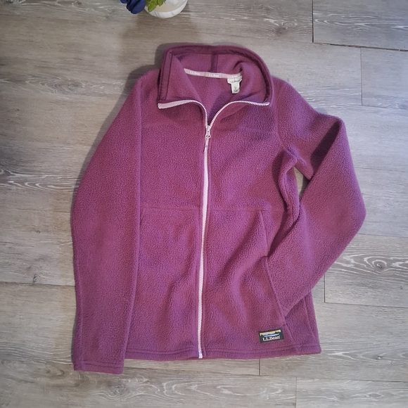 L.L. Bean Jackets & Blazers - L.L. Bean Plum Fleece Jacket